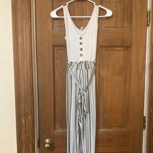 Boho Striped Jumpsuit - Size XS